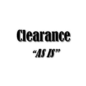 Clearance Items - "As Is"