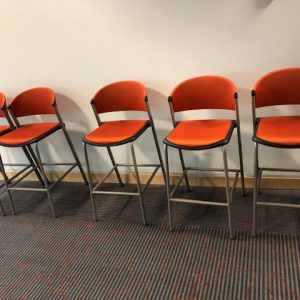 Teknion Stools - Orange - QTY 3 - $95.00 ea.