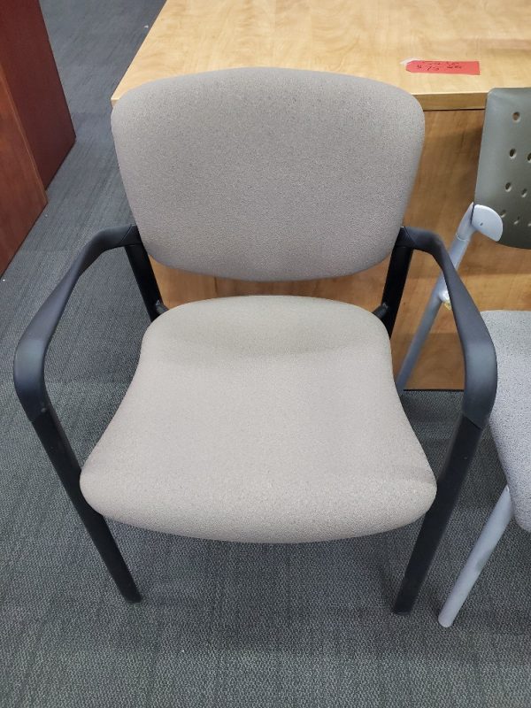 Haworth Guest Chair - Beige - 18"H (to the seat) x 18"W x 18"D - $50.00 ea. - QTY 14