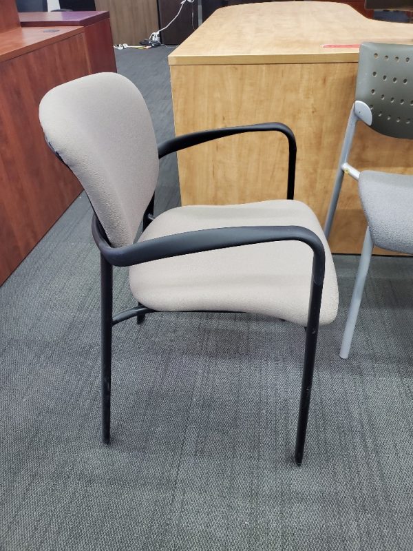 Haworth Guest Chair - Beige - 18"H (to the seat) x 18"W x 18"D - $50.00 ea. - QTY 14 - Image 2