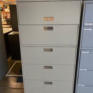 Hon 5 High Filing Cabinet - Beige - 67"H x 36"W x 18"D - $225.00 - QTY 1