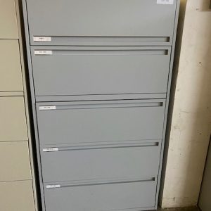 5 High Filing Cabinet - Grey - 66"H x 36"W x 18"D - $225.00 ea. - QTY 3