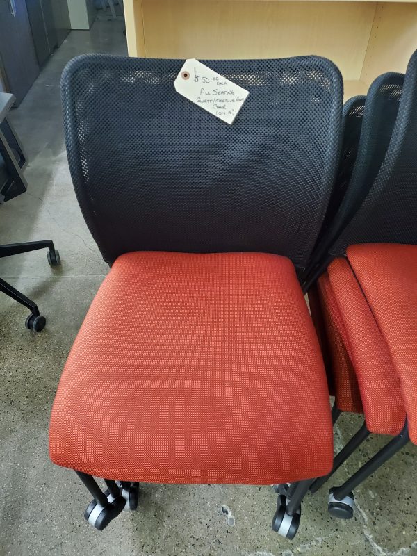 All Seating Stackable Guest/Meeting Room Chairs - $50.00 each - QTY 8