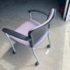 Mobile Guest/Meeting Room Chair - QTY 10 Grey Wave, 4 Grey - Image 2