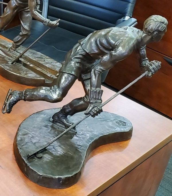 John Barney Weaver - CODA Winter Olympic Series (1984)Bronze Sculptures - Hockey - Image 2