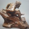 John Barney Weaver - CODA Winter Olympic Series (1984) Bronze Sculptures - Tobogganing - Image 2