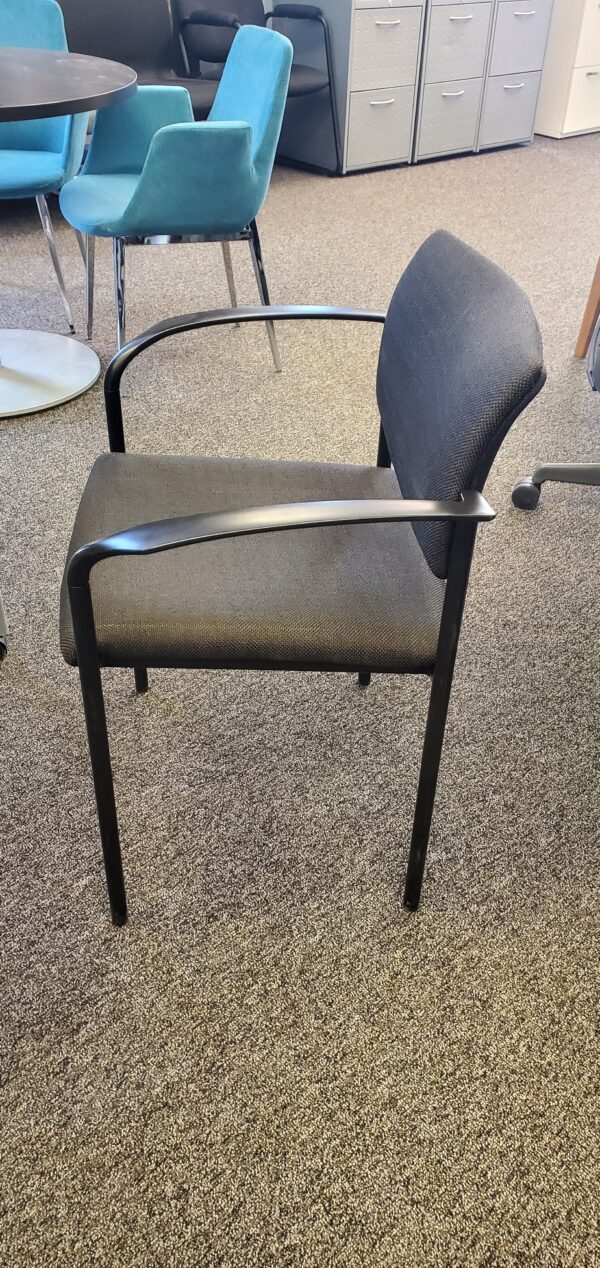 Allsteel Molti Side Chair - Black Fabric Seat & Back - $95.00 ea. (msrp $1187) - QTY 5 - Image 2