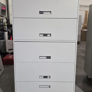 Allsteel 5 High File Cabinet - Lt. Grey - 36"W x 18"D x 65"H - $125.00 ea. - QTY 4