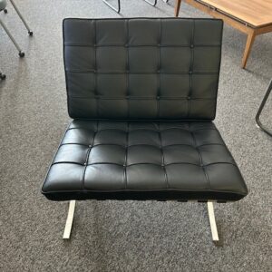 Barcelona Chairs - Black w/Chrome Base - $295.00 ea. - QTY 1