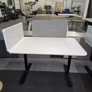 Ikea Desk - 46.6" x 31.5"  Includes privacy panel and reversible tack board/whiteboard and cable management mesh panel- CLEARANCE $75.00 ea. - QTY 1