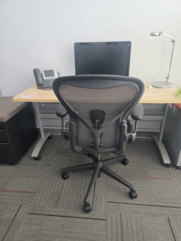Herman Miller Aeron Remastered Ergonomic Task Chair - Size B - Graphite - $900.00 ea. (7 Available) - Image 2