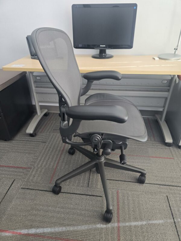 Herman Miller Aeron Remastered Ergonomic Task Chair - Size B - Graphite - $900.00 ea. (7 Available) - Image 3