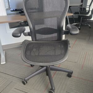 Herman Miller Aeron Classic Ergonomic Task Chair - Size C - Graphite - $550.00 ea. (16 Available)