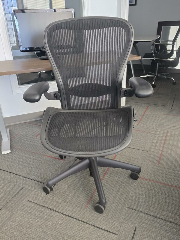 Herman Miller Aeron Classic Ergonomic Task Chair - Size C - Graphite - $550.00 ea. (16 Available)