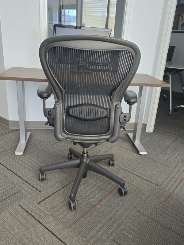 Herman Miller Aeron Classic Ergonomic Task Chair - Size C - Graphite - $550.00 ea. (16 Available) - Image 4