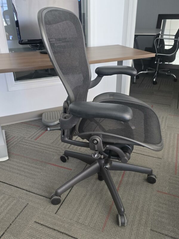 Herman Miller Aeron Classic Ergonomic Task Chair - Size C - Graphite - $550.00 ea. (16 Available) - Image 3