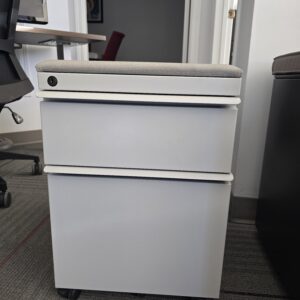 Knoll 2-Drawer Pedestal Cabinet - Lt. Grey Cabinet - Taupe Pad - $75.00 ea.